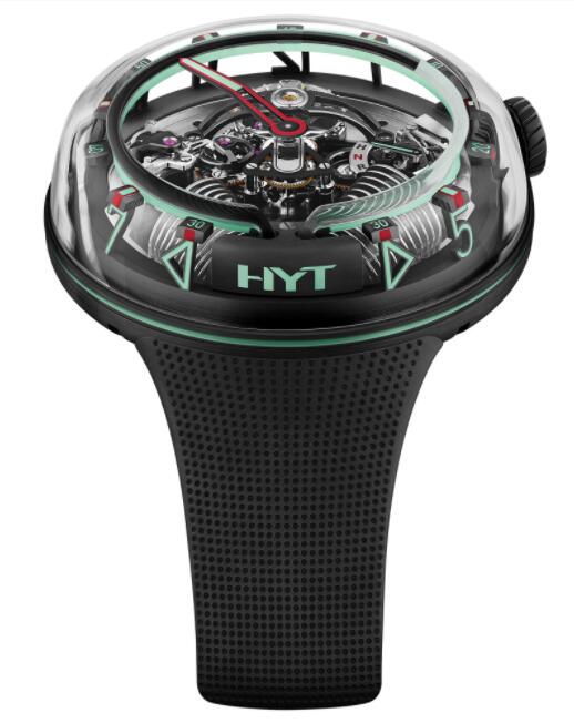Replica HYT H²0 Mexico Green H02346 Watch